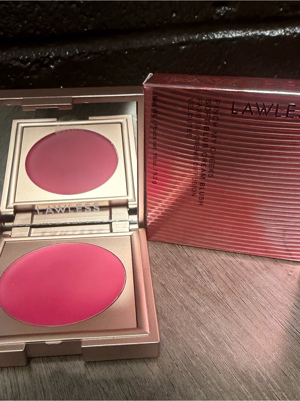 LAWLESS Cream Blush - Bright Rose Pink
